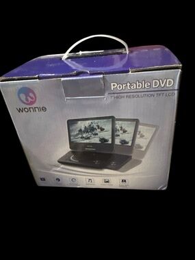 Purple Portable DVD Player - 7" TFT LCD